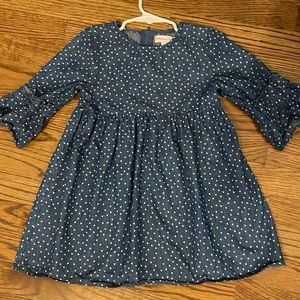 Design History dress size 6.  Blue dress with light blue hearts